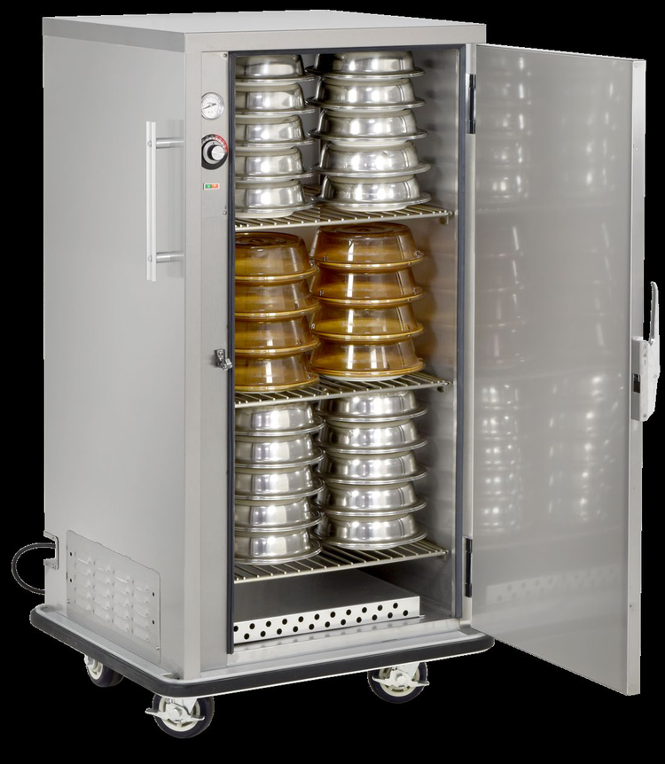 Product image #5 for FWE A-Series A-60 Single-Door Heated Banquet Cart, 60 Covered 11-Inch Plates