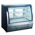 Thumbnail image #1 for Norpole, Inc. NPDC-48B Deli Display Case, 18 cu. ft., curved glass, 4 adjustable shelves, self-contained refrigeration