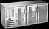 Thumbnail image #3 for Beverage-Air 72-Inch Three-Section Pass-Thru Open Food-Rated Back Bar Refrigerator with 6 Glass Doors