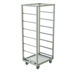 Thumbnail image #1 for Winholt Equipment AL-3207CR-M-DP Aluminum Mobile Crisper Rack with Drip Pan, 7-Tray Capacity, 26"W x 32.5"L x 79.75"H