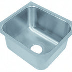 Thumbnail image #1 for Advance Tabco Smart Series™ 1824A-14 Undermount 1-Compartment Sink, 18 ga 304 Stainless Steel, 18" W x 24" F-B x 14" D