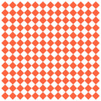Thumbnail image #1 for G.E.T. P-ORC-1212-W Grease-Resistant Sandwich/Deli Wrap Paper, 12 x 12 in, Orange Checker on White