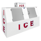 Thumbnail image #1 for Leer 3434301 Outdoor Ice Merchandiser, 75 cu. ft., Solid Doors, Self-Contained Bottom-Mounted Refrigeration