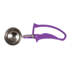 Thumbnail image #1 for Thunder Group SLDS240G #40 Disher, 3/4 oz, Round Bowl, Stainless Steel, Purple Squeeze Handle Case of 36