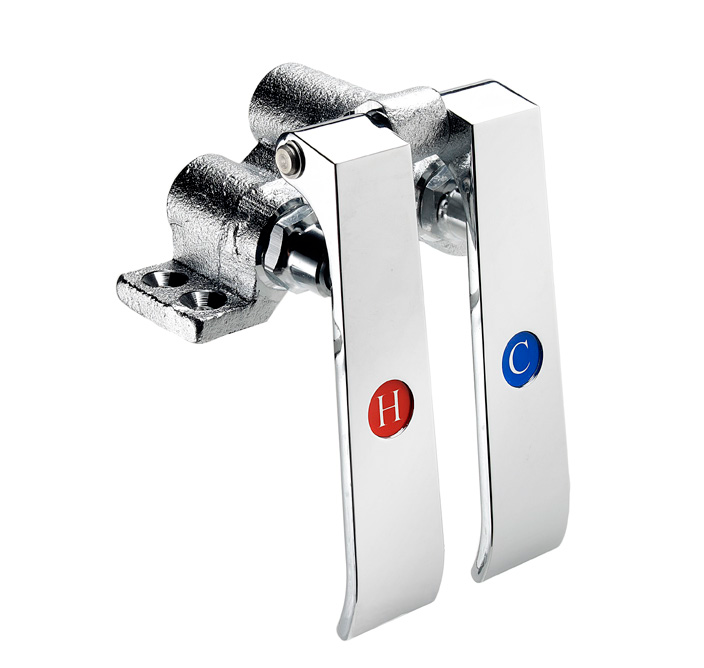 Product image #3 for Krowne Royal Series Double Pedal Knee Valve with 4-1/2 Inch Hole Centers, 1/2 Inch Female Inlet/Outlet