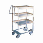 Thumbnail image #1 for Lakeside Manufacturing ERGO-ONE 7120 Stainless Steel 2-Shelf Utility Cart, 21 x 33 in, 1,000 lb Capacity