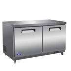 Thumbnail image #1 for Valpro Commercial Refrigeration VP Series VPUCR60 Two-Section Undercounter Reach-In Refrigerator, 15.5 Cu. Ft., Solid Doors