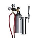 Thumbnail image #1 for Summit Commercial KITCMTWIN Nitro/Cold Brew Coffee Dispensing Tap Kit, Dual Stainless Steel Draft Towers, Nitrogen Tank Included