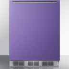 Thumbnail image #6 for Summit Appliance 24-Inch ADA Height Undercounter Refrigerator-Freezer with Lavender Purple Door, 5.1 Cu. Ft.