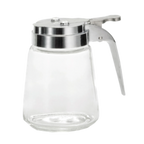 Thumbnail image #1 for TableCraft Products Modern 1370CP Glass Syrup Dispenser, 8 oz, Chrome-Plated Plastic Top Case of 12