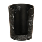Thumbnail image #2 for Cal-Mil 23859-124 Cup Holder, 4.25" Diameter x 8.25"H, Front Cutout, White Swirl Resin