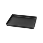 Thumbnail image #1 for Steelite Delfin, Supermarket DFTRC1210LT010 Rectangular Melamine Display Tray, Linen Black, 12" x 10" x 1"