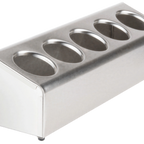 Thumbnail image #1 for Steril-Sil LTC-5 Countertop In-Line 5-Compartment Silverware Dispenser, Portable Stainless Steel