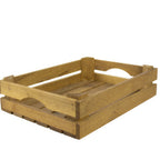 Thumbnail image #1 for Mikasa Hospitality (Lifetime Brands, Inc.) Select Concept BQ047L Small Oak Wood Cutlery Bin, 1 Compartment Case of 2
