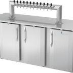 Thumbnail image #1 for Victory Refrigeration VDD78HC-S-12T Direct Draw Beer Dispenser, 78"W, 4 Half-Keg Capacity, 12 Faucets, Stainless Steel Exterior