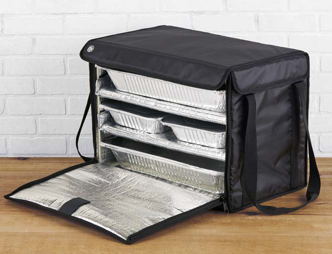 Product image #4 for Deluxe Insulated Catering Delivery Bag, 22 x 13 x 16 Inches, Black