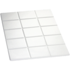 Thumbnail image #1 for TableCraft Products CWTTDG01X Cold Food Template, Full-Size, Cast Aluminum, Orange, Grid Pattern, 13-1/2" x 21-5/8"