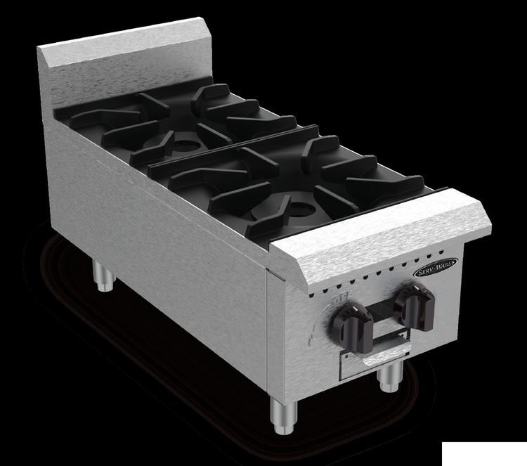 Product image #6 for Serv-Ware 12-Inch Two-Burner Liquid Propane Gas Hot Plate with Legs