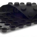Thumbnail image #1 for JB Prince Demarle M372 D 48-Cavity Silicone Baking Mold, Small Cylinder, Black, 23 x 15 in