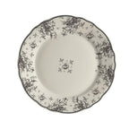 Thumbnail image #1 for Steelite International HL Ivory HL54463901 9-Inch Round China Plate, Carolyn Camille Slate, Scalloped Edge Case of 2 Dozen