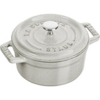 Thumbnail image #1 for Zwilling J.A. Henckels Staub® 1003431 Mini Round Enameled Cast Iron Cocotte with Cover, 0.25 qt., White Truffle