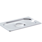 Thumbnail image #1 for ATSMFG MET MET-SP14CO ATS MFG 1/4 Size Slotted Steam Pan Cover, 24 Gauge, with Handle Case of 72