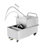 Thumbnail image #1 for Hakka Brothers Corp EasyRose LYC-01 Two-Bottle Sauce and Cheese Warmer, 32 oz Each, Stainless Steel, Independent Thermostatic Controls