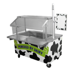 Thumbnail image #1 for SecoSelect Foundation Series CTI-61 Ice-Cooled Mobile Serving Counter, 63"W x 30"D, Stainless Steel Top, Single Ice Pan
