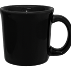 Thumbnail image #1 for International Tableware Cancun CA-38-B Ceramic Coffee Mug, 11 oz, Black, Round, with Handle Case of 2 Dozen