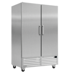 Thumbnail image #1 for Imbera RIB49F-HC-B2 2-Section Stainless Steel Reach-In Freezer, Solid Hinged Doors, Bottom-Mounted, ENERGY STAR