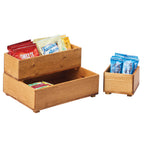 Thumbnail image #2 for Cal-Mil Madera 3682-125-99 Rectangular Rustic Pine Stacking Box with 4 Feet, 12 x 5 x 3-1/4 in. Case of 4