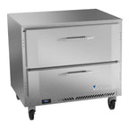 Thumbnail image #1 for Victory Refrigeration VURD36HC-2 Undercounter Refrigerator, 1 Section, 36"W, 2 Drawers, Rear-Mounted Self-Contained