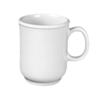 Thumbnail image #1 for Thunder Group Nustone ML901W 8 oz White Melamine Bulbous Mug with Handle Case of 5 Dozen