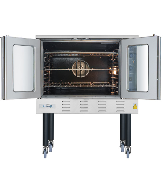 Product image #7 for KoolMore Full-Size Single-Deck Liquid Propane Commercial Convection Oven with Dual Glass Doors