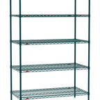 Thumbnail image #1 for Metro Super Erecta SE-2148K3-74-S5 Stationary Starter Wire Shelving Unit, 48"W x 21"D x 74"H, 800 lb. capacity per shelf, 2000 lb. capacity per unit