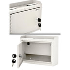 Thumbnail image #1 for Alpine Industries ADI631-02-WHI Wall-Mount Suggestion Box with Key and Lock, White, 9.8 x 3.4 x 7.5 in Case of 10