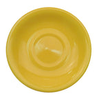 Thumbnail image #1 for CAC China Las Vegas LV-2-Y 6-Inch Round Yellow Ceramic Saucer with Rolled Edge Case of 3 Dozen