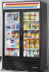 Thumbnail image #8 for True Two-Section Glass Door Merchandiser Refrigerator with Hinged Low-E Glass Doors and 8 Shelves