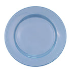 Thumbnail image #1 for CAC China Las Vegas LV-16-LBU Light Blue Ceramic Round Plate, 10-1/2" Diameter, Rolled Edge 1 Dozen