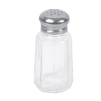 Thumbnail image #1 for Thunder Group GLTWPS002 Single Salt/Pepper Shaker, 1 oz, Paneled Glass Base, Stainless Steel Mushroom Cap Case of 12 Dozen