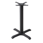Thumbnail image #1 for JustChair Manufacturing TBX2222-40 Bar-Height X-Style Table Base, 22" x 22" Steel & Cast Iron, 3" Column