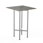 Thumbnail image #1 for Steelite International Mogogo, Clix MGCCZS01GSXX Square Cocktail Table, 30" x 30" x 42"H, Grey Slate Laminate, Bamboo Core