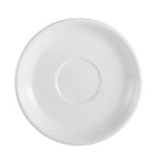 Thumbnail image #1 for CAC China Tango TGO-2 Porcelain Saucer, 6" Round, Embossed, Bone White Case of 3 Dozen