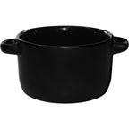 Thumbnail image #1 for International Tableware Hilo 83567-05/05MF-05C Bistro Soup Bowl with Handles, 11 oz, Black Matte Stoneware 1 Dozen