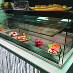 Thumbnail image #1 for RPI Industries Vienna VIAS2-20-R-SQ-SC-TAC Refrigerated Take-Away Display Cooler, 46-1/4"W, Self-Contained, Stainless Steel