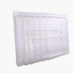Thumbnail image #1 for Hakka Brothers Corp EasyRose P12HC 1/2 Size Clear Polycarbonate Food Pan Lid, 12.8 x 10.4 in