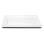 Thumbnail image #2 for Steelite Delfin, Supermarket DFTRC2112AS020 Rectangular Melamine Bakery Display Tray, White, 21" x 12" x 1-1/2"