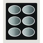 Thumbnail image #1 for TableCraft Products CW5126R Cold Food Template, 25-3/4" x 21-1/4", Single Well, Red Coated Cast Aluminum