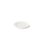 Thumbnail image #2 for Browne USA Foodservice Foundation 5630171 Round White Vitrified High-Alumina Porcelain Saucer, 4.5" Case of 3 Dozen