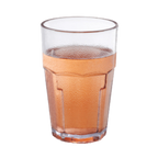 Thumbnail image #1 for G.E.T. Bahama 9911-CL Plastic Beverage Tumbler, 10 oz, Clear Textured SAN Case of 6 Dozen